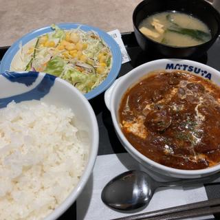 ブラウンソースハンバーグ定食(松屋 高津店)