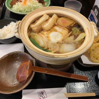 味噌煮込み、天ぷら定食(宮きしめん 長島店)