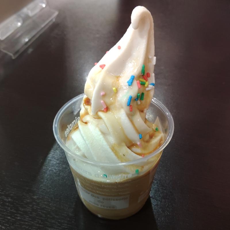 そばプリンパフェ(そば正五郎 道の駅分店)