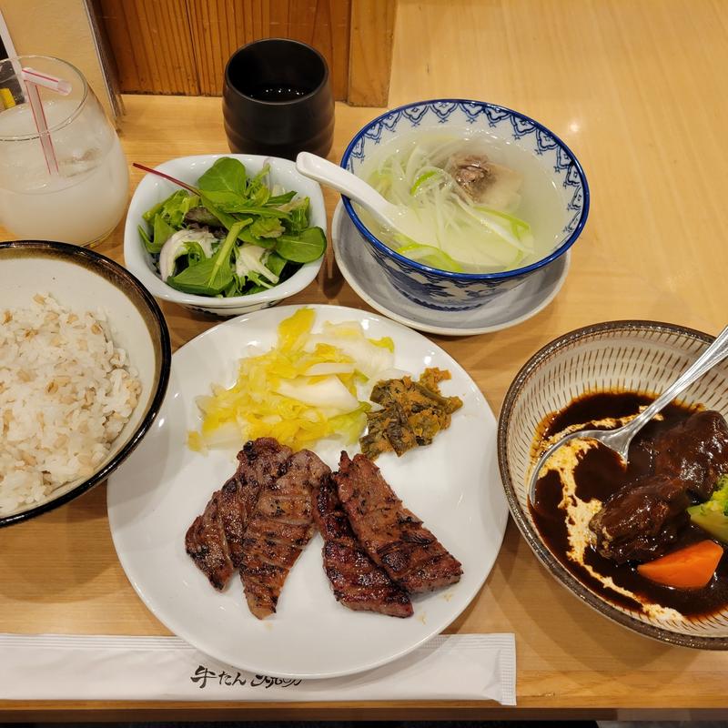 焼助セット(牛たん　焼助　仙台駅牛たん通り店)