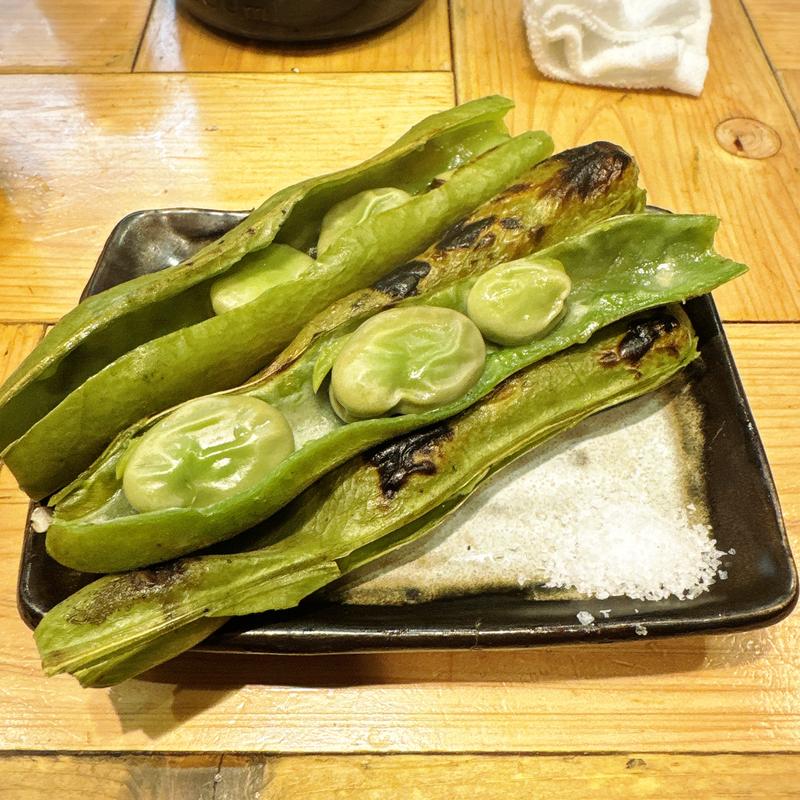 焼きそら豆(大衆酒場 チャン栓チャン)