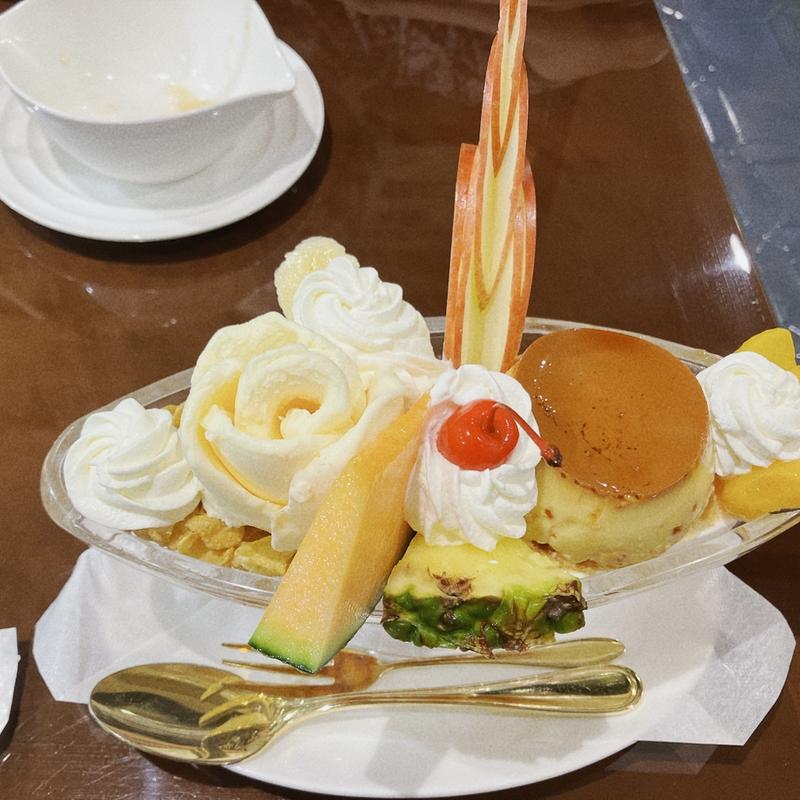 プリンアラモード(コーヒープラザ壹番館)