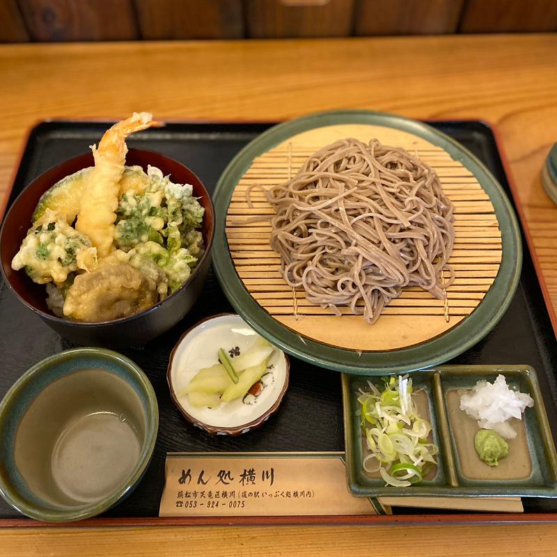 ミニ天丼(もりそば)セット(めん処 横川 )