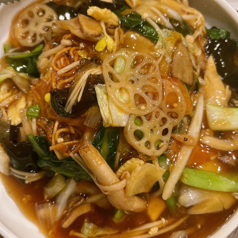 あんかけ焼きそば(四川郷土菜 郷巴佬)