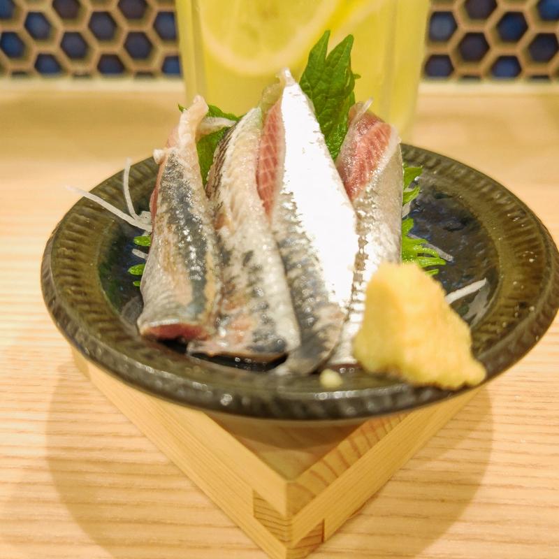 真いわし(貝・海苔巻き 野毛しらはら)