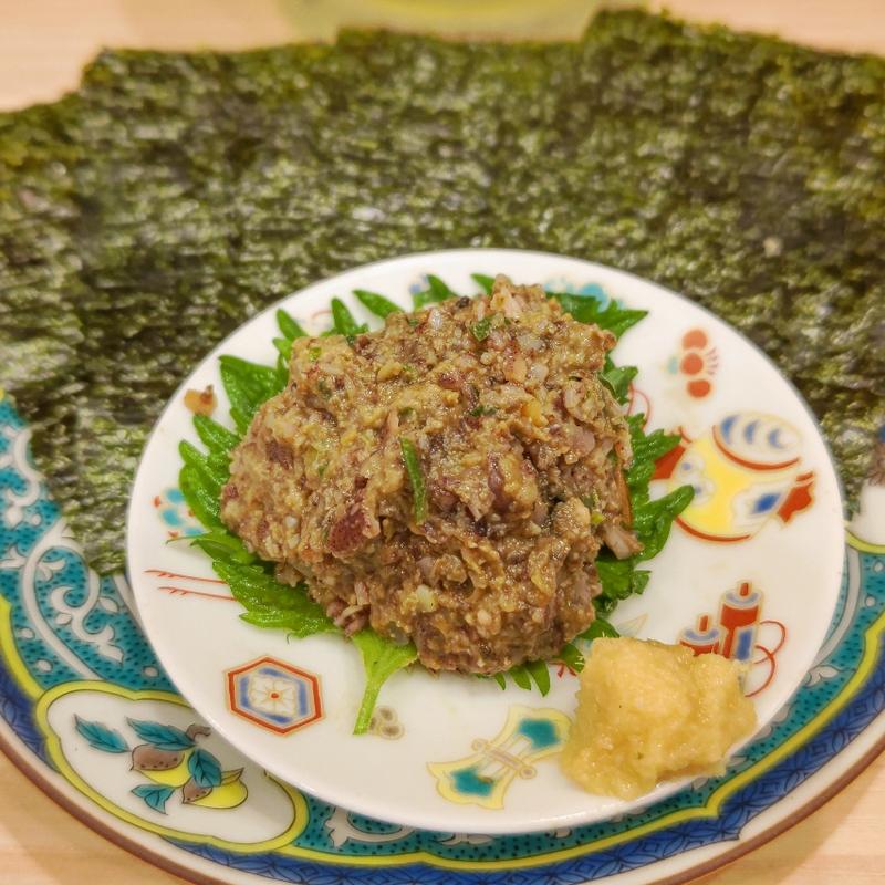 ほたるいかなめろう(貝・海苔巻き 野毛しらはら)