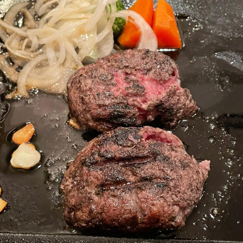 炭焼きハンバーグセット(200g)(牛船 )