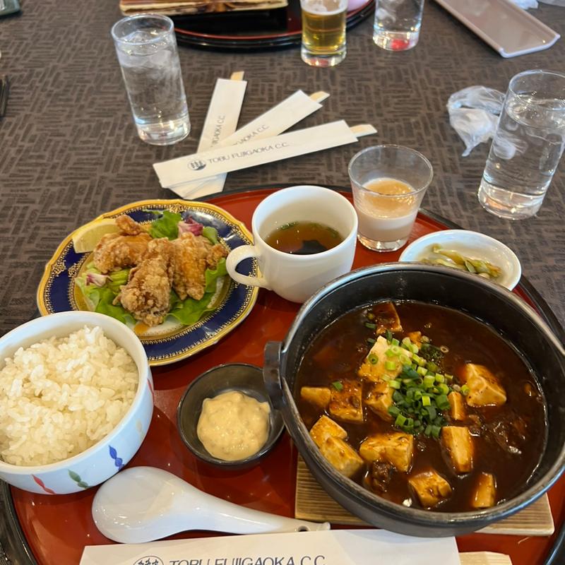 鉄鍋麻婆とチキン南蛮セット(東武藤が丘カントリー倶楽部レストラン )
