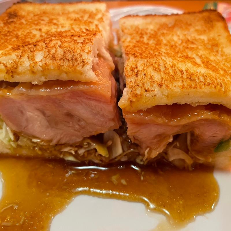 網焼きチキンホットサンド(コメダ珈琲店 草加店)