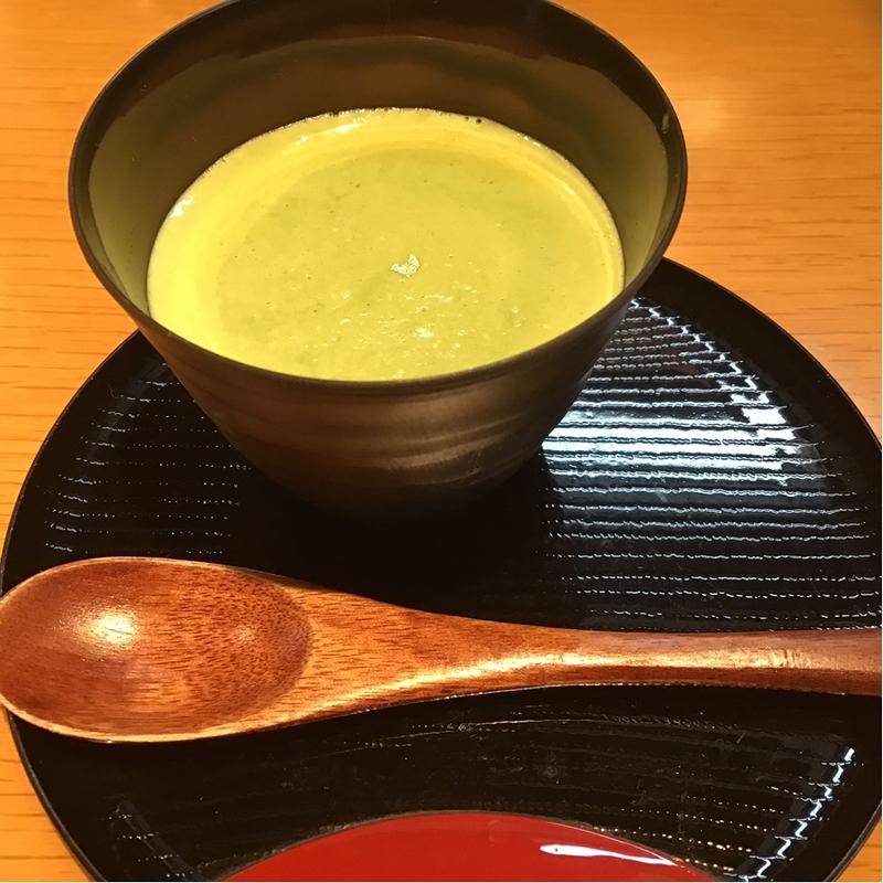 抹茶プリン(蕎麦処 かねひろ)