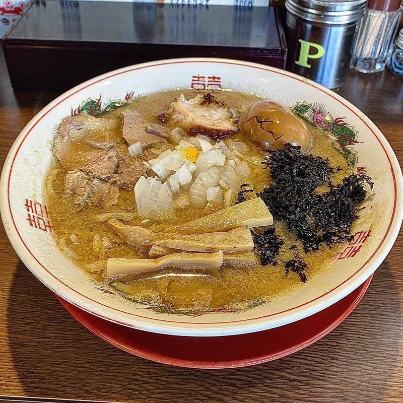 背脂煮干し(中華そば 花京 大正店)