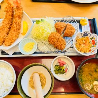 海老フライ&ヒレカツ定食(かつ波奈 花見川店 )