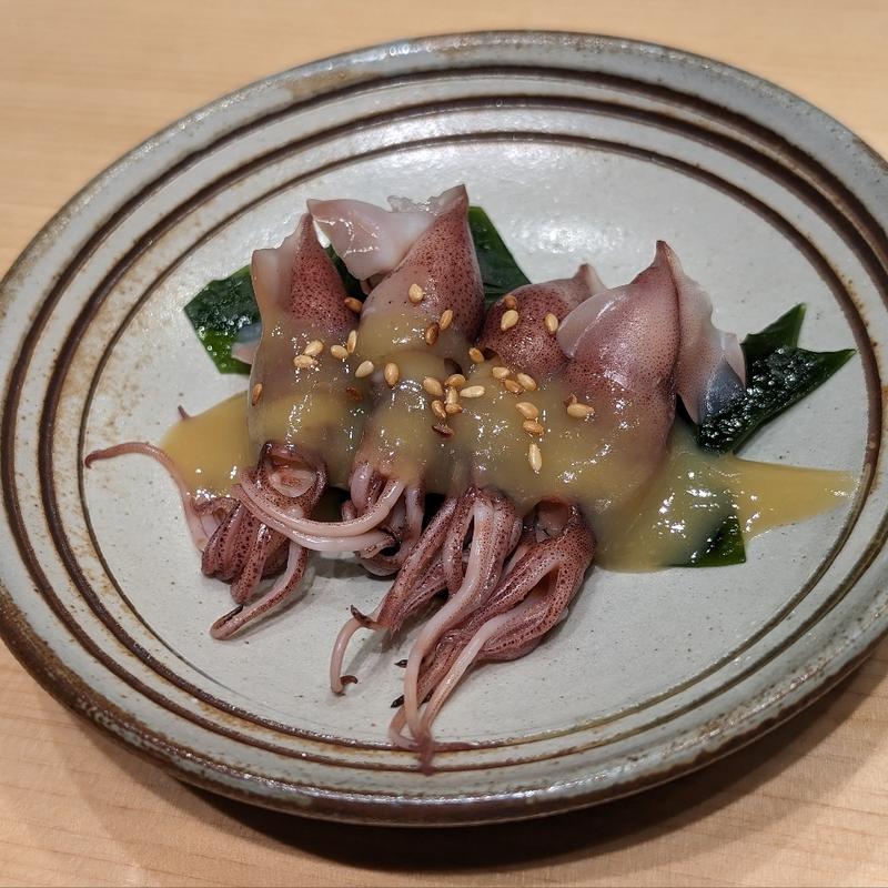 ホタルイカ酢味噌(すし 其一（スシ キイツ, KIITSU）)