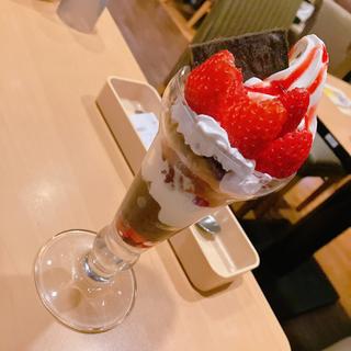 国産いちごの濃厚ショコラパフェ(ガスト 武蔵藤沢店 )