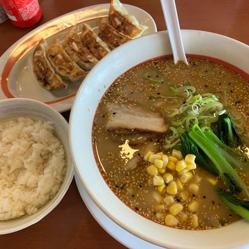 ごま味噌ラーメン餃子セット(幸楽苑 日立相田店 )