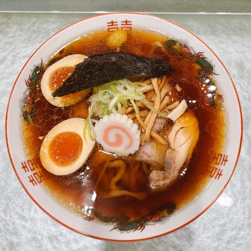 極太手揉み魚介らぁ麺(らぁ麺 花萌葱)