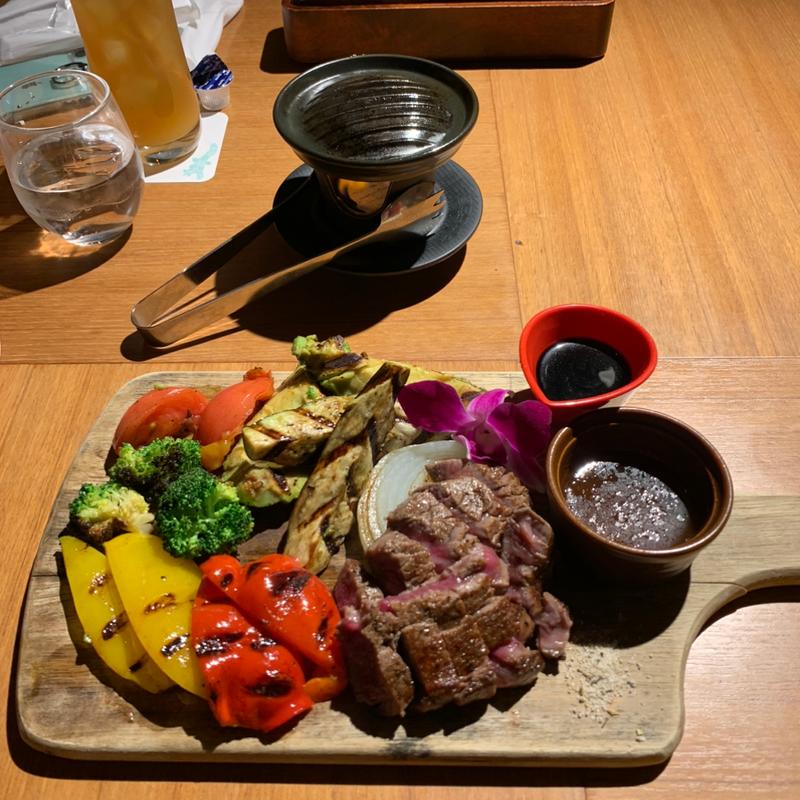 国産牛フィレステーキと彩り野菜のグリル(ステーキガスト 多摩境店)