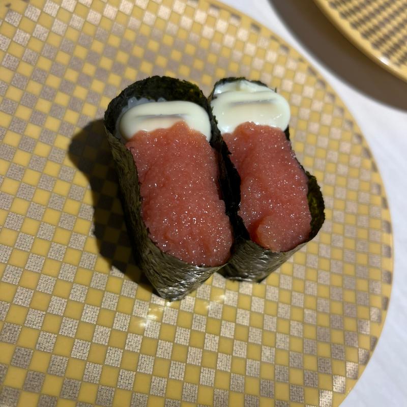 たらこマヨ軍艦(魚べい アークプラザ新潟店)