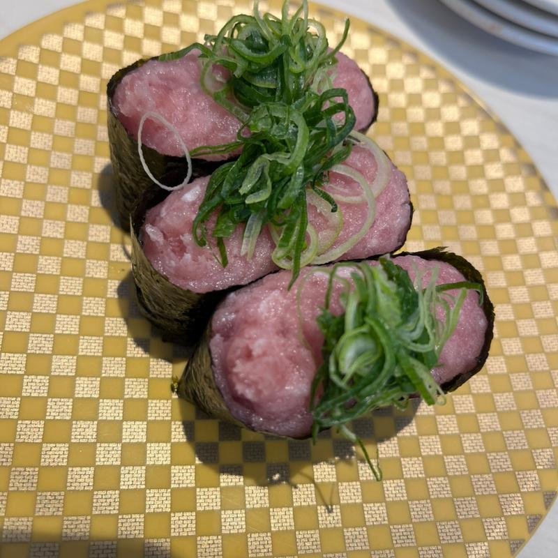 ネギトロ軍艦3貫盛(魚べい アークプラザ新潟店)