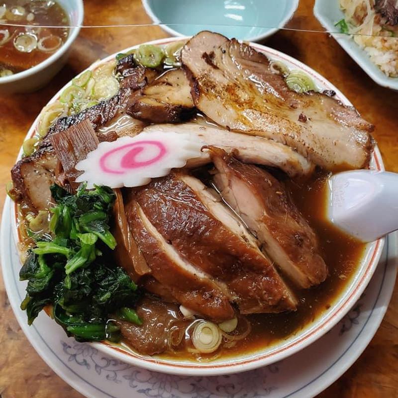 生姜醤油チャーシューメン 鶏チャーシュー(かし亀)