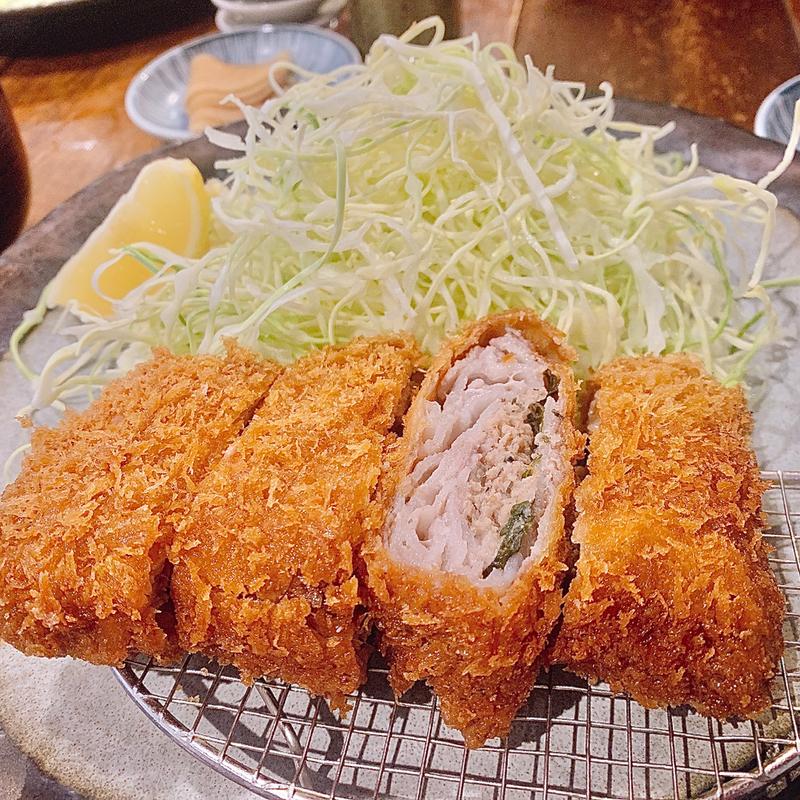 梅しそバラカツ(とんかつ 富士㐂(ふじき) 中目黒店)