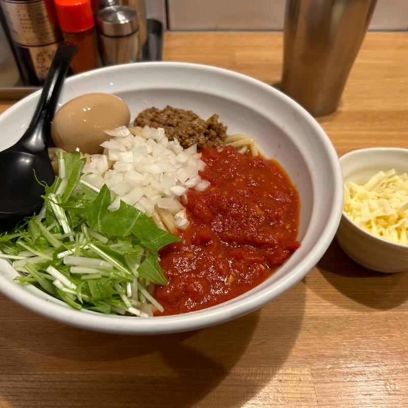 味玉トマカレまぜそば(つけめん・まぜそば　むじゃき)