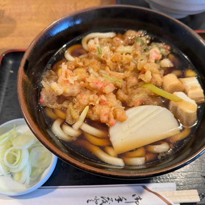 たぬきうどん：大(更科大黒 )