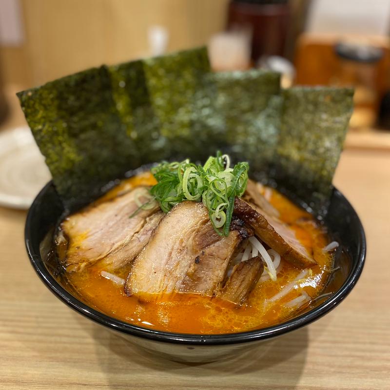 シビレ豚骨ラーメン(のり増し)(せたが屋 羽田国際空港店)