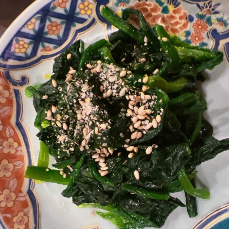 ほうれん草のナムル(焼肉 松の屋)