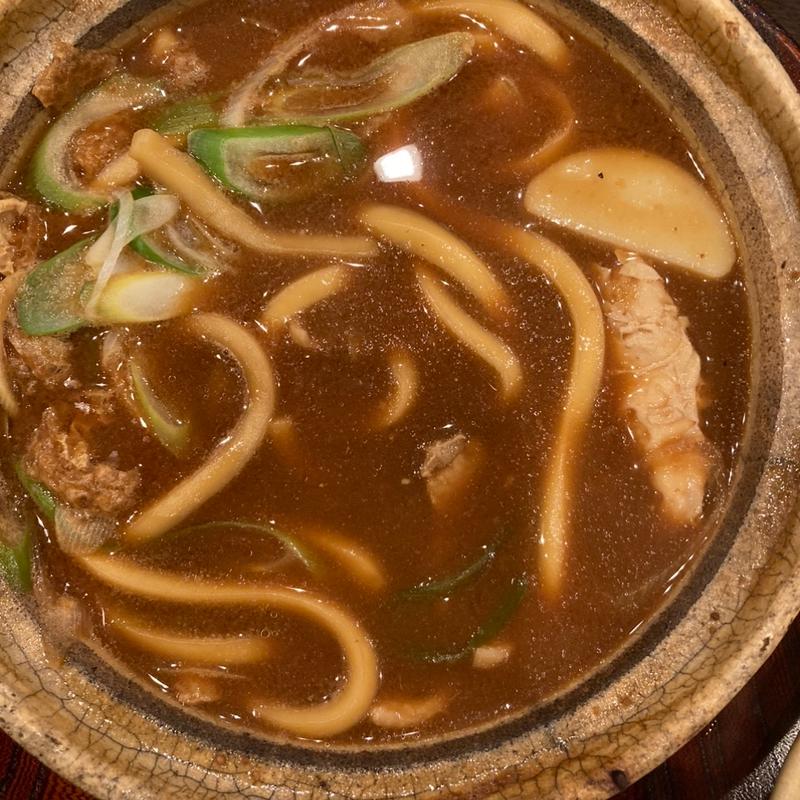 かしわ入り味噌煮込みうどん(山本屋本店 広小路伏見店)