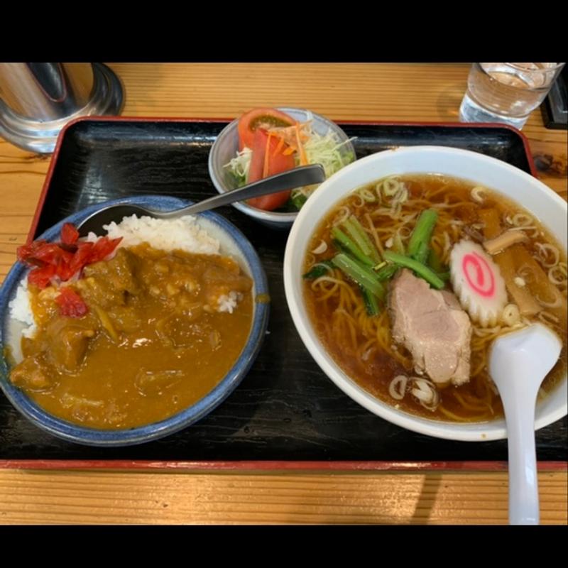 ラーメン　カレーセット(丸福)