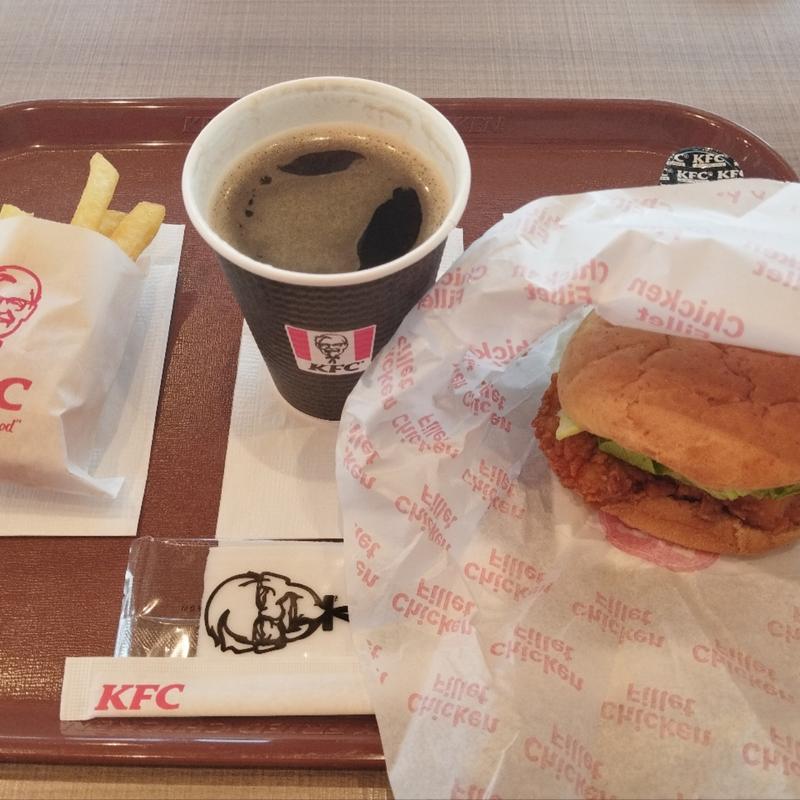 ケンタランチ(期間限定 チキンフィレバーガーセット)(ケンタッキーフライドチキン葛飾白鳥店)