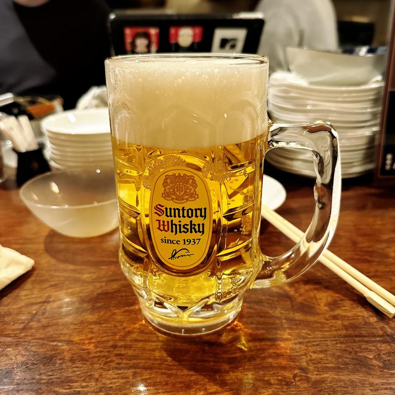 生ビール（大ジョッキ）(メシ酒場 鈴木ちゃん)