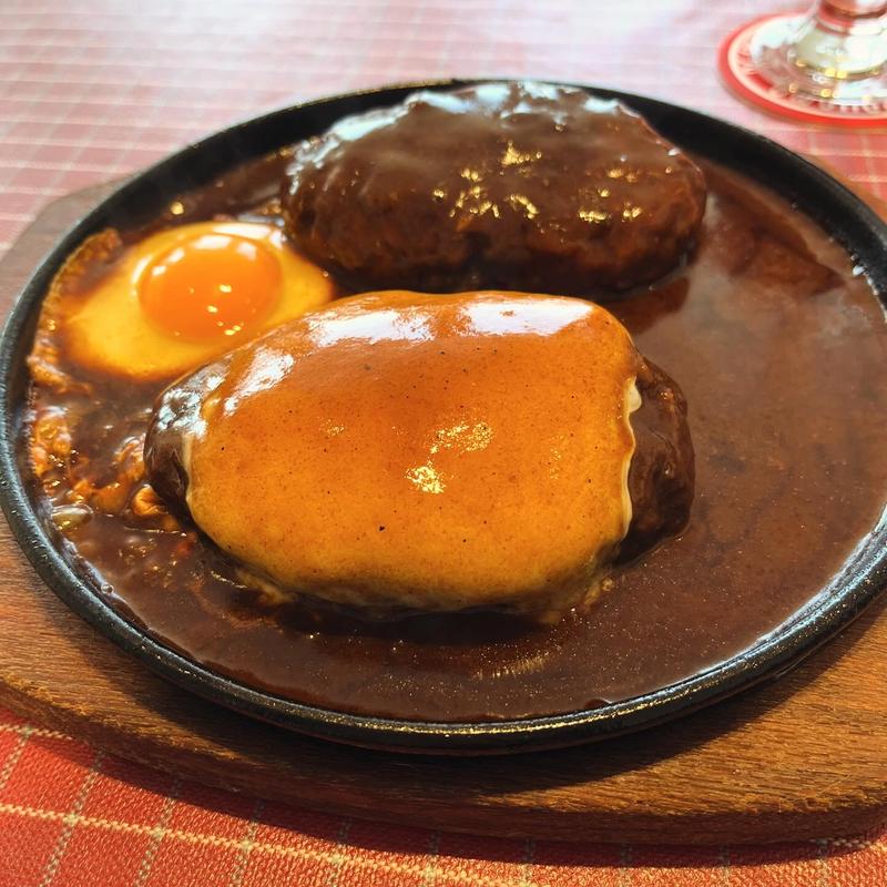 ダブルハンバーグセット(洋食キムラ・キュービックプラザ新横浜店)