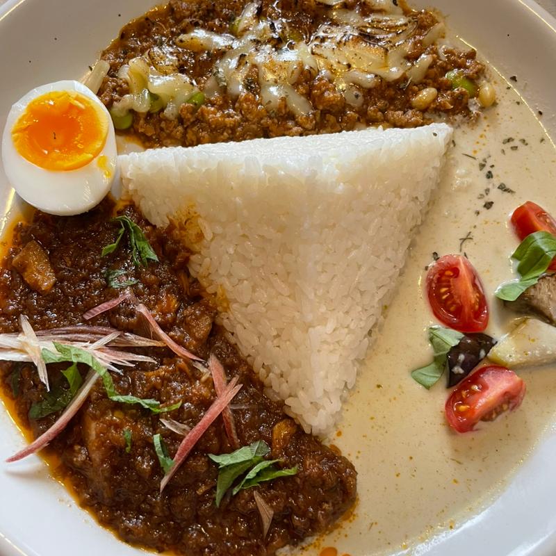 ランチカレー（あいがけ）(ログ)