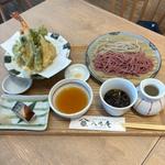 春野菜の天ぷらと2色せいろ蕎麦