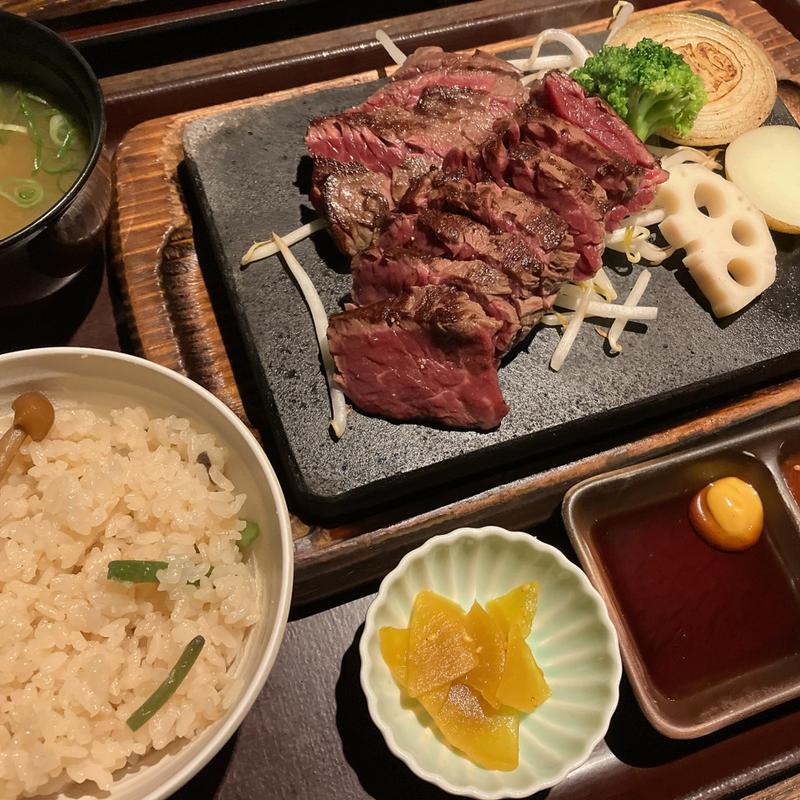 えん家ステーキ御膳（180g）(えん家 姫路飾磨店)