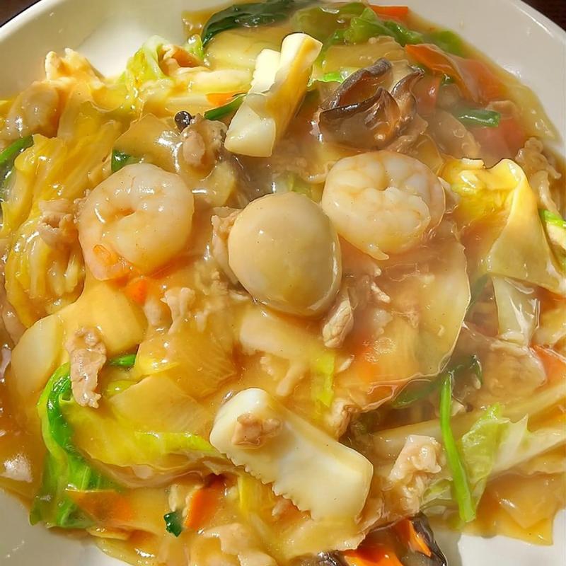 五目あんかけ焼きそば(中華麺飯パーク　蝦夷)