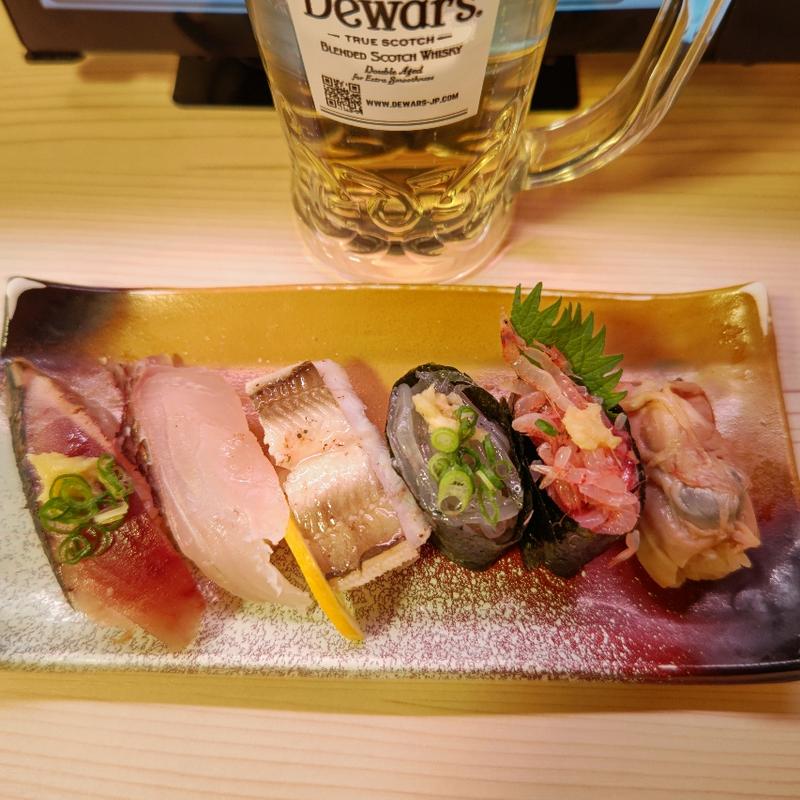 春の六貫盛(回転寿司みさき ビーンズ新杉田店)