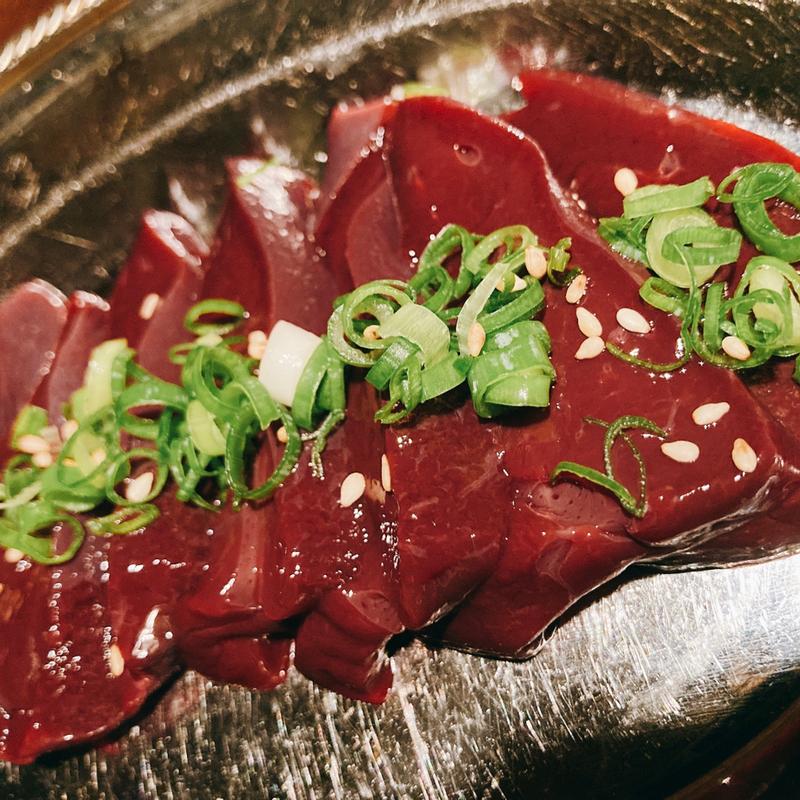 短角牛炙りレバー(焼肉冷麺福次郎)