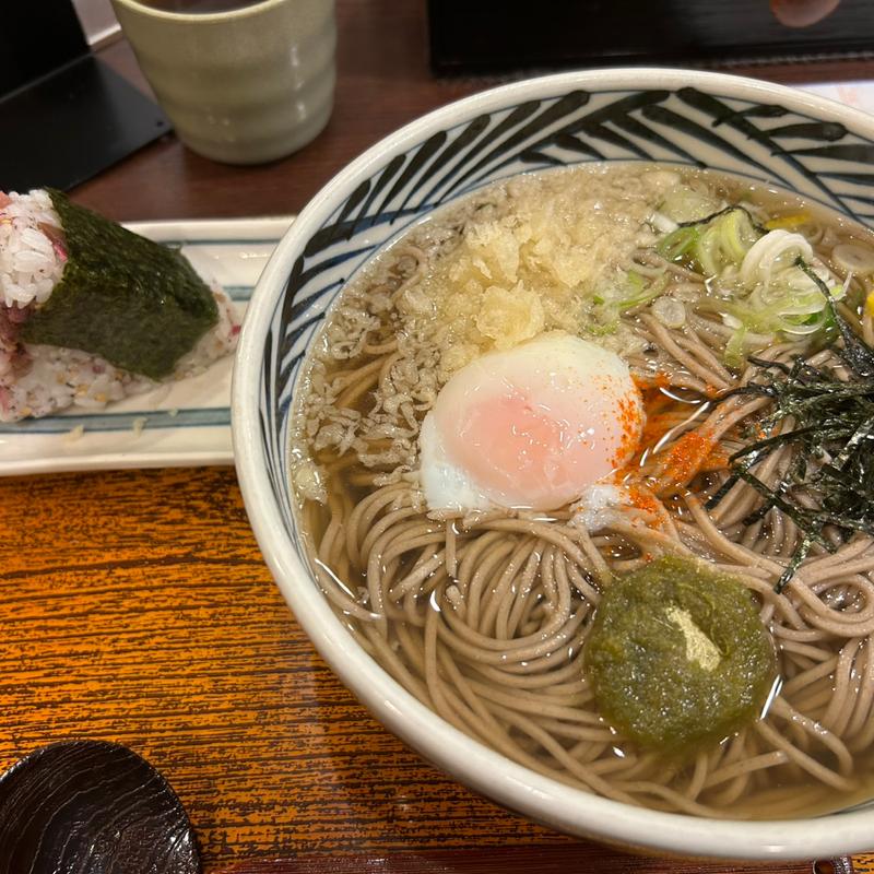 温玉そば、おにぎり(おらが蕎麦 )