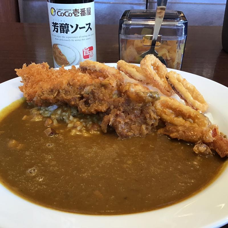 イカカレー＋ささみフライ(CoCo壱番屋 仙台泉インター店)
