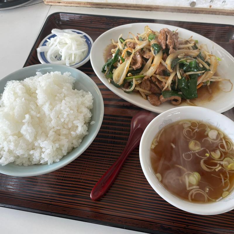 レバニラ炒めで(中華料理 開進)