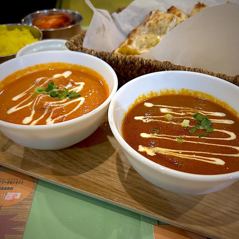 マトンカレー＆バターチキンカレー(ナマスカ 仙台南町通り店 （NAMASKAR）)