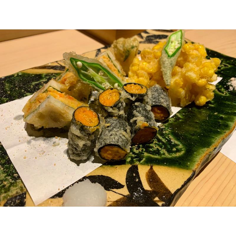 天ぷら盛り合わせ(寿司割烹　旬はなれ　重絆)