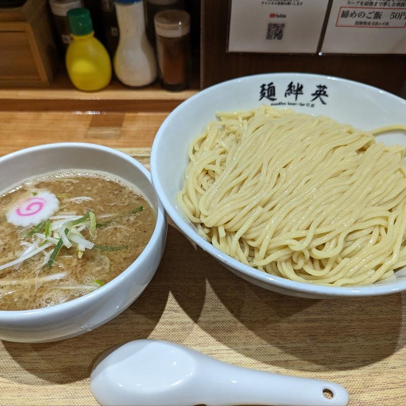 濃厚魚介豚骨つけ麺(麺絆英)