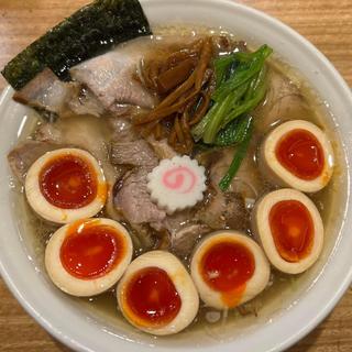 塩チャーシュー麺 味玉3個(長岡食堂 横浜西口店)