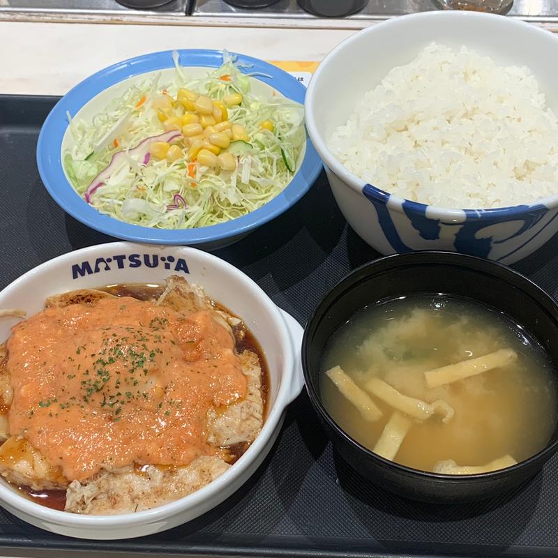 たっぷり明太タルタルチキン定食(マイカリー食堂　西新宿タワー60店)