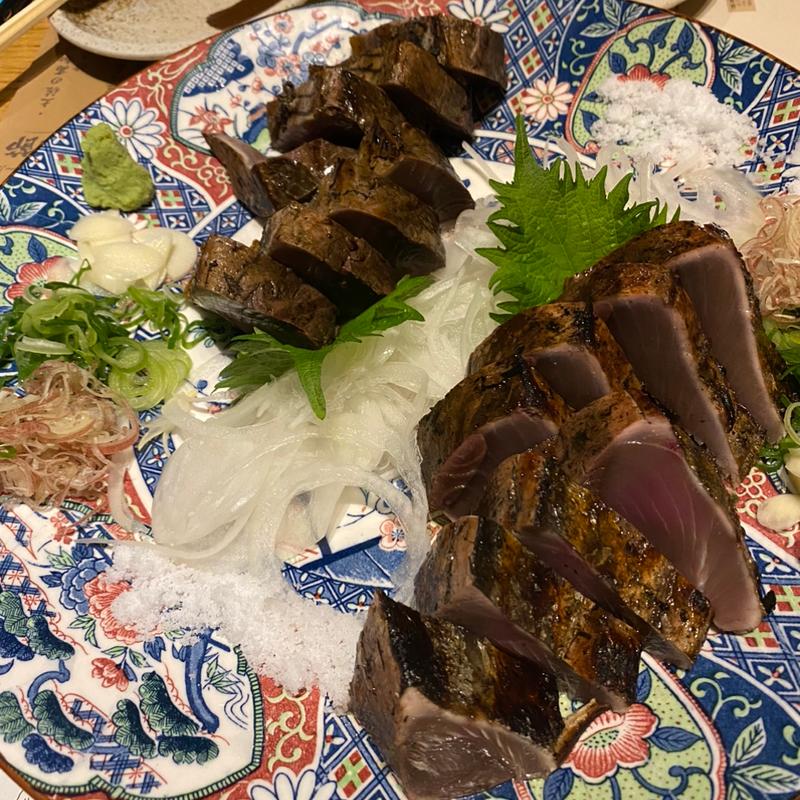 かつおの皿鉢盛り(わらやき屋 品川 )