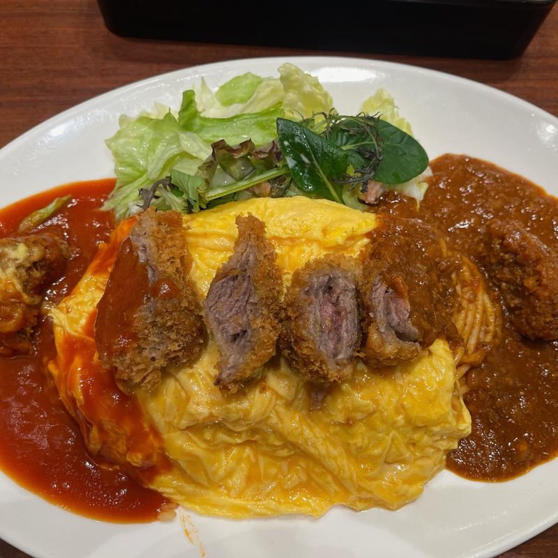 大阪ビフカツライス(心斎橋ミツヤ ホワイティ梅田店)